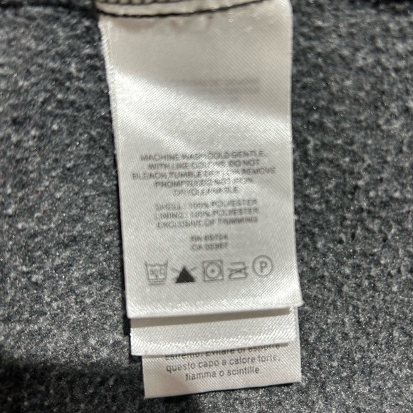 Columbia Gray Black Full-Zip Fleece Jacket Side Zip Pockets Boys Size 10-12 - Picture 7 of 8